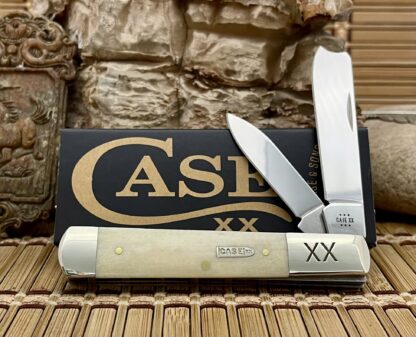 Case XX USA 2024 Smooth Natural Bone Bullet XX 1/500 Razor Knife