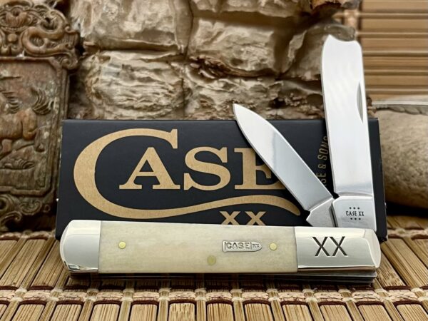 Case XX USA 2024 Smooth Natural Bone Bullet XX 1/500 Razor Knife