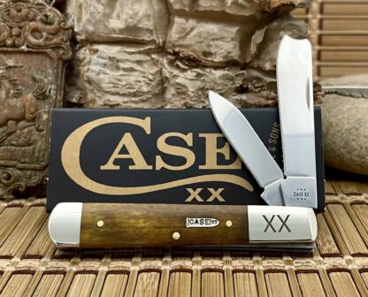Case XX USA 2024 Smooth Antique Bone Bullet XX 1/500 Razor Pocket Knife