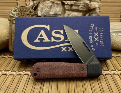 Case XX Knives Shot Show Highbanks Red Micarta DLC 20CV Stainless Pocket Knife