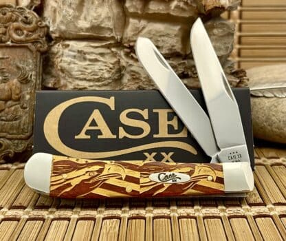 Case XX USA Chestnut Bone Gold Edition American EAGLE 1/500 Trapper Knife