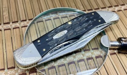 Case XX USA Amazing Custom Genuine Buffalo Horn Folding Hunter Knife #5 - Image 2