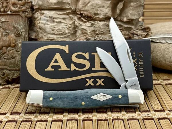Case XX USA Smooth Gray Bone 34206 Diamond Shield Medium Jack Pocket Knife