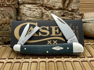 Case XX USA Smooth Gray Bone 34207 Diamond Shield Seahorse Whittler Pocket Knife