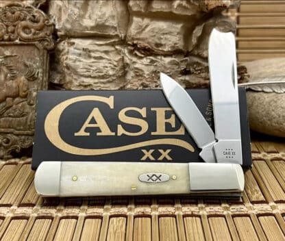 Case XX USA 2024 Smooth Natural Bone 13316 XX Oval Razor Barlow Pocket Knife