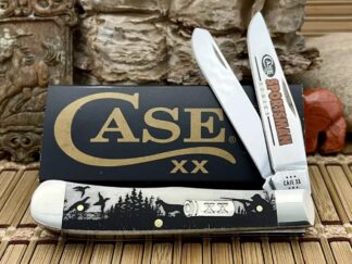 Case XX USA Natural Bone Bird Dog Sportsman Series 81224 Trapper Pocket Knife