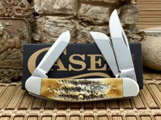 Case XX USA 6.5 Bone Stag 65313 Stainless Sowbelly Stockman Pocket Knife