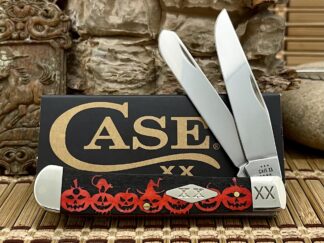 Case XX USA 2023 Red Bone Halloween 1/500 Diamond XX Trapper Pocket Knife