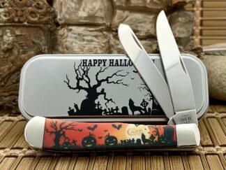 Case XX USA 2024 Color Infusion HALLOWEEN Trapper Pocket Knife w/Tin