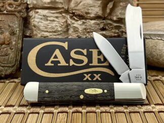 Case XX USA Black Curly Oak 14006 Stainless Razor Barlow Pocket Knife
