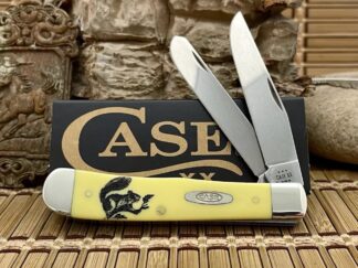 Case XX USA 2024 Smooth Yellow SQUIRREL Stainless Trapper Pocket Knife