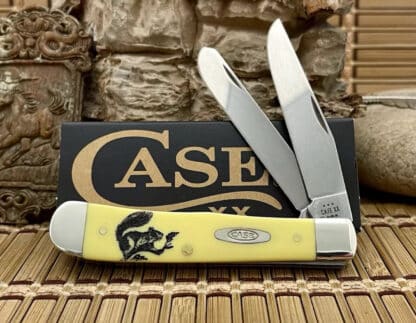 Case XX USA 2024 Smooth Yellow SQUIRREL Stainless Trapper Pocket Knife
