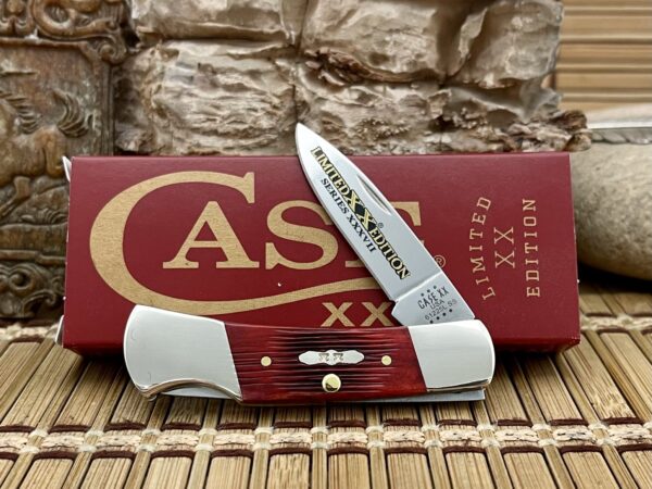 Case XX USA 2023 Barnboard Old Red Bone LTD ED XXXVII Lockback Pocket Knife