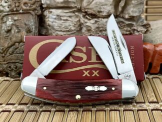 Case XX USA 2023 Barnboard Old Red Bone LTD ED XXXVII Sowbelly Pocket Knife