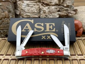 Case XX USA 2023 Dark Red Bone Stars & Stripes 10747 Small Congress Pocket Knife