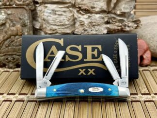 Case XX USA 2023 Sawcut Caribbean Blue Bone 25586 Small Congress Pocket Knife