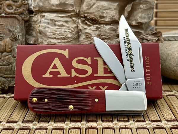 Case XX USA 2023 Barnboard Old Red Bone LTD ED XXXVII Barlow Pocket Knife