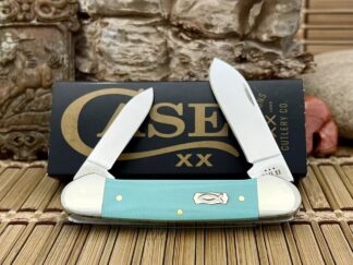 Case XX USA 2024 Seafoam Green G-10 Stainless 18103 Canoe Pocket Knife