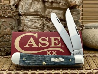 Case XX USA Pocket Worn Crandall Jig Gray Bone 58410 Trapper Pocket Knife