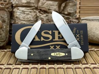 Case XX 2024 USA Black Curly Oak 14003 Stainless Canoe Pocket Knife