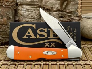 Case XX USA Smooth Orange Synthetic 80508 Stainless Copperlock Pocket Knife