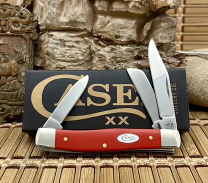 Case XX USA 2024 Smooth Red Synthetic 56982 Stainless Medium Stockman Knife