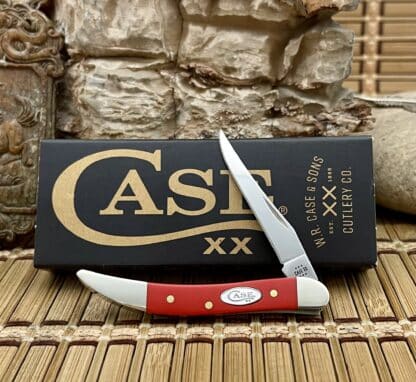 Case XX USA 2024 Smooth Red Synthetic 56983 Stainless Toothpick Pocket Knife