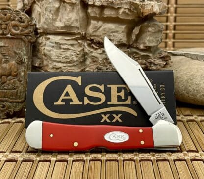 Case XX USA 2024 Smooth Red Synthetic 56984 Stainless Copperlock Pocket Knife