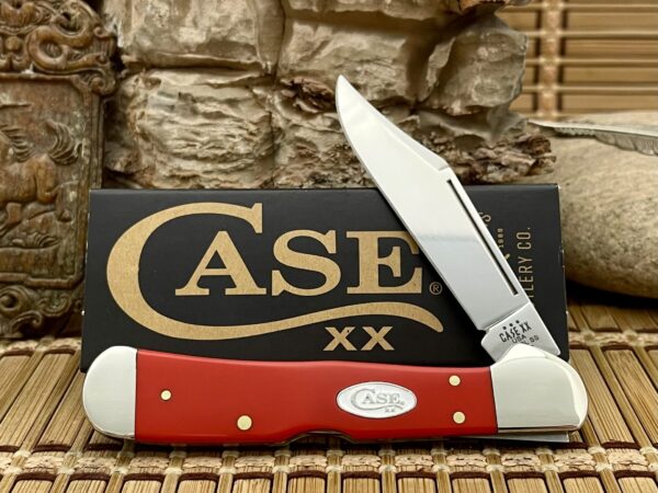 Case XX USA 2024 Smooth Red Synthetic 56984 Stainless Copperlock Pocket Knife