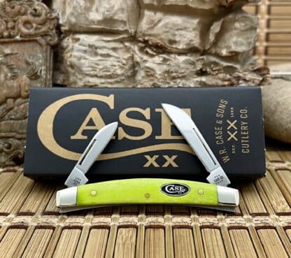 Case XX USA 2023 Smooth Green Apple Bone 53032 Stainless Small Congress Knife