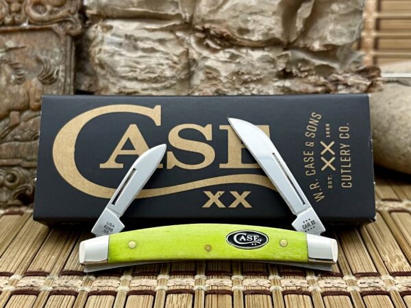 Case XX USA 2023 Smooth Green Apple Bone 53032 Stainless Small Congress Knife