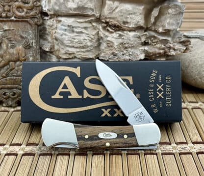 Case XX USA 2024 Natural Zebra Wood 25147 Stainless Lockback Pocket Knife
