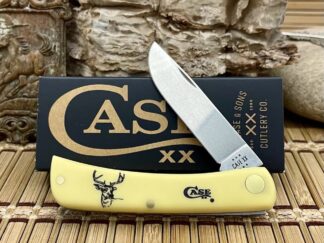 Case XX USA 2024 Smooth Yellow DEER Stainless Sod Buster Jr Pocket Knife