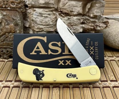 Case XX USA 2024 Smooth Yellow TURKEY Stainless Sod Buster Jr Pocket Knife