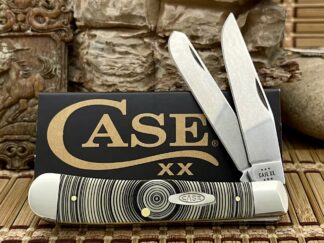 Case XX USA Beautiful Smooth Yellow TREE RING Trapper Pocket Knife
