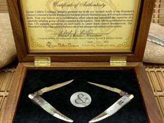 Schatt & Morgan Rare 2006-2007 Black Lip & Mother of Pearl Presidents Choice Knife Set