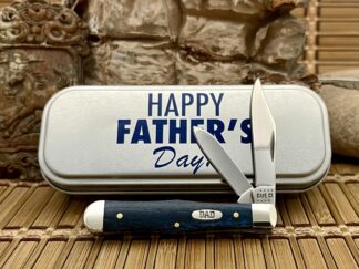 Case XX USA Mediterranean Bone Father's Day Swell Center Jack Knife in Tin