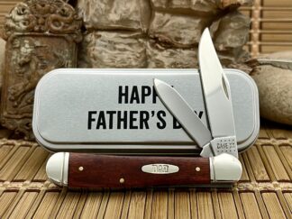 Case XX USA Chestnut Bone Father's Day Copperhead Knife in Tin