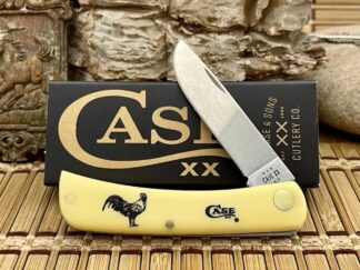 Case XX USA 2024 Smooth Yellow ROOSTER Stainless Sod Buster Jr Pocket Knife