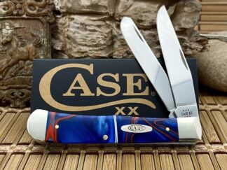 Case XX USA Patriotic Kirinite 11220 Stainless Trapper Pocket Knife