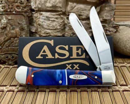Case XX USA Patriotic Kirinite 11220 Stainless Trapper Pocket Knife