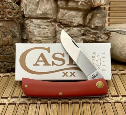 Case XX USA Red American Workman Red 73932 Carbon Sod Buster Jr Knife
