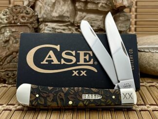 Case XX USA Antique Bone Strut & Rut Turkey & Deer 1/500 Trapper Pocket Knife