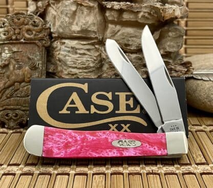 Case XX USA Beautiful Pink Salmon Stainless Trapper Pocket Knife