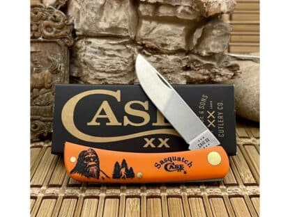 NEW Case XX USA Smooth Orange SASQUATCH Stainless Sod Buster Jr Pocket Knife