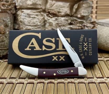 Case XX USA 2023 Smooth Mulberry Synthetic 30462 Toothpick Pocket Knife
