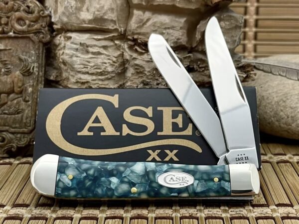 Case XX USA 2023 Sparxx Green Kirinite 71380 Stainless Trapper Pocket Knife