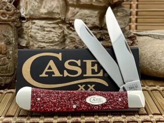 Case XX USA 2022 Ruby Stardust Kirinite 67000 Stainless Trapper Pocket Knife