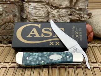 Case XX USA 2023 Sparxx Green Kirinite 71383 Stainless Russlock Pocket Knife