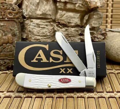 Case XX USA Standard Jig White Sparxx 60186 Mini Trapper Knife